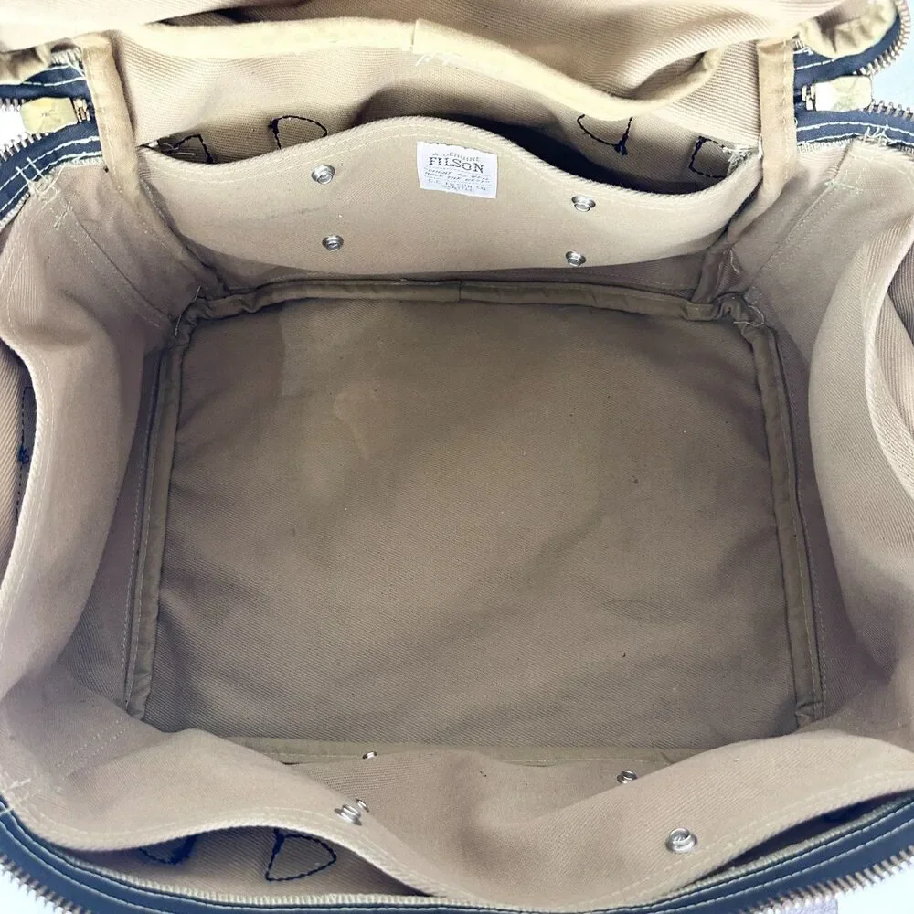 Filson 264 Original Rugged Twill Compartment Case Duffle Talon Era Travel